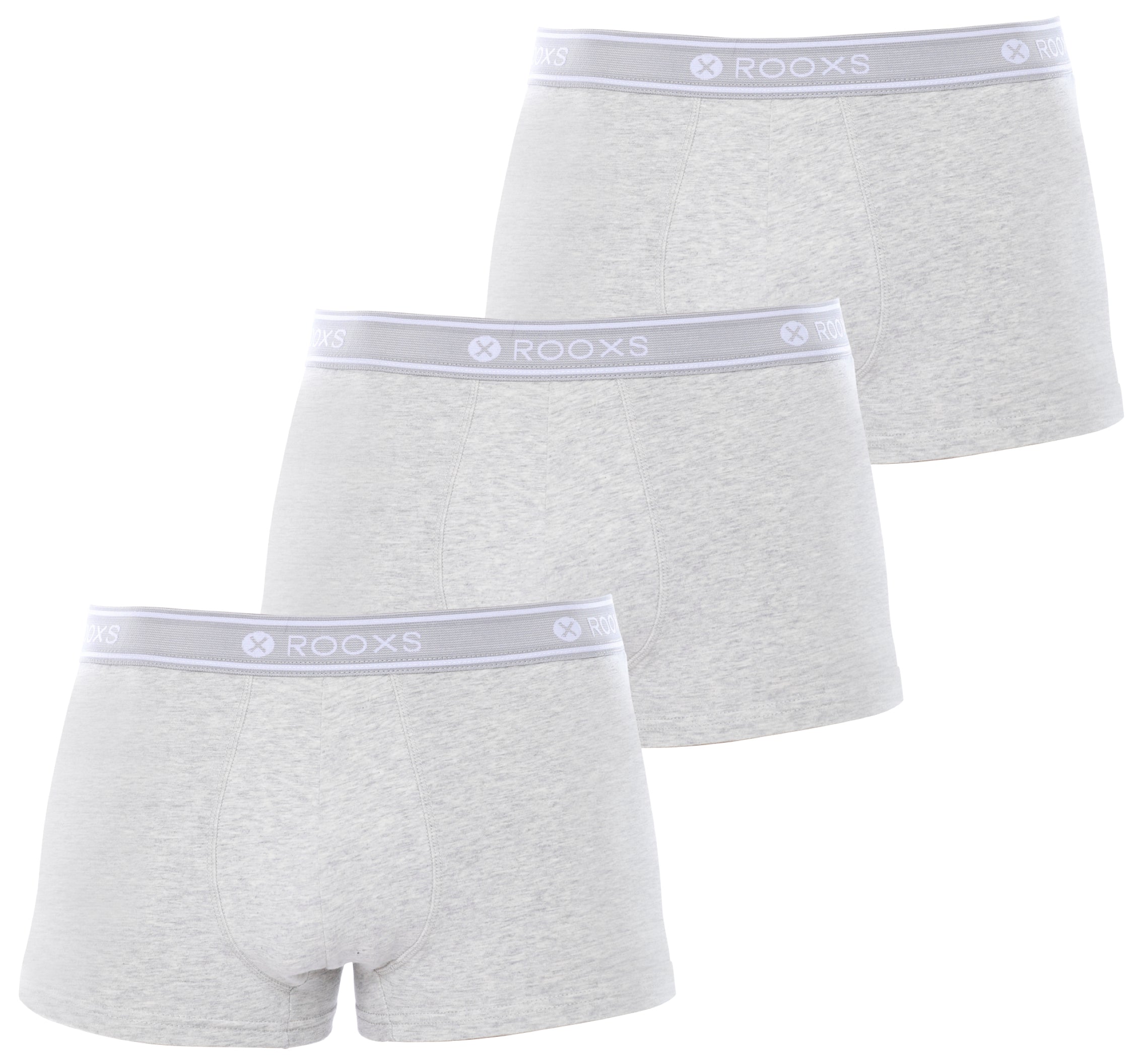 Boxershorts aus weicher Baumwolle - XL / Grau