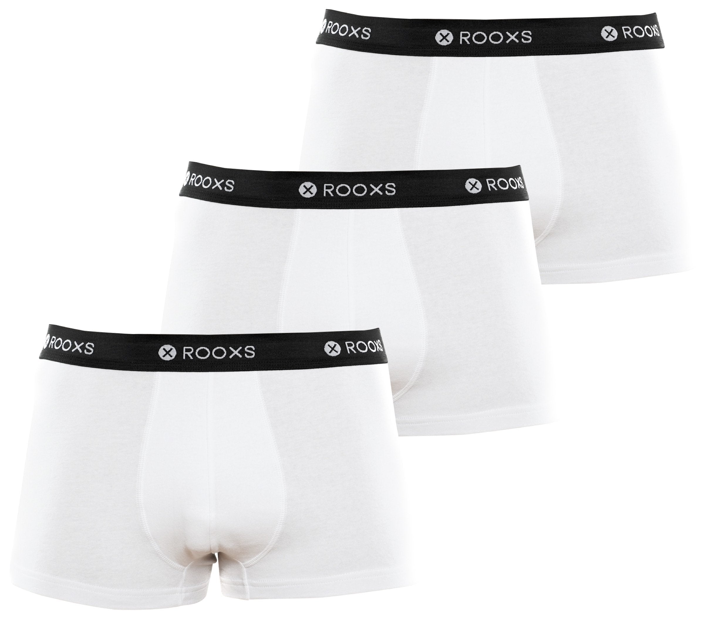 Boxershorts aus weicher Baumwolle - S / weiß - schwarz