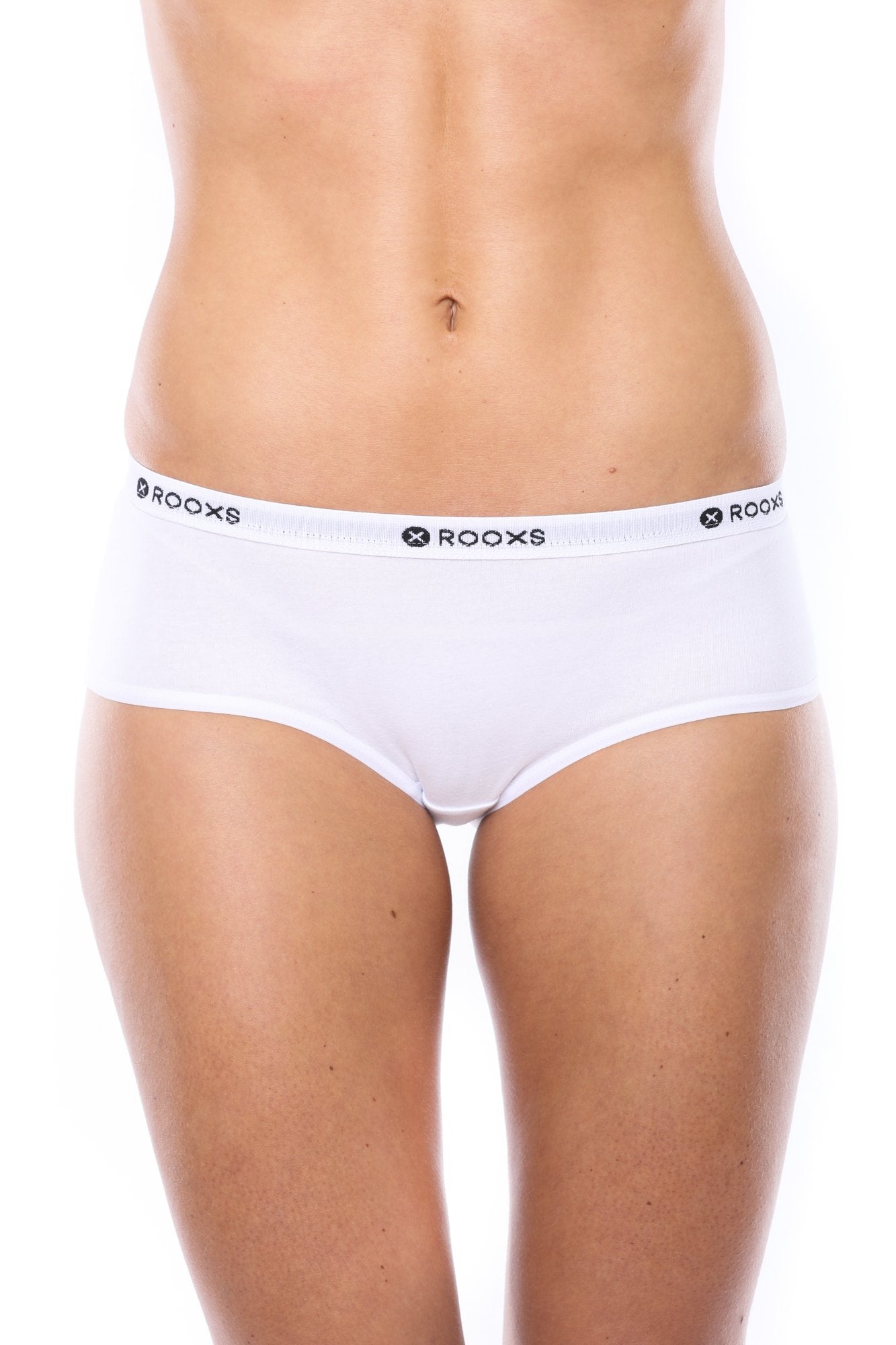 Rooxs Hipster Pantie Damen Frauen Unterwäsche Unterhosen Slip Baumwolle Schwarz Weiß Grau