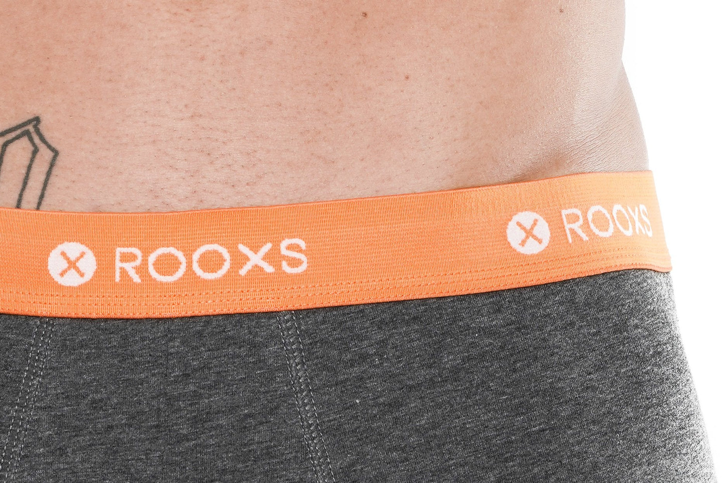 herren unterwäsche grau orange