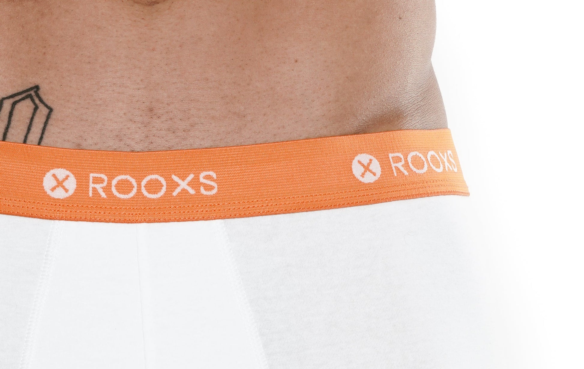 herren unterwäsche weiß orange