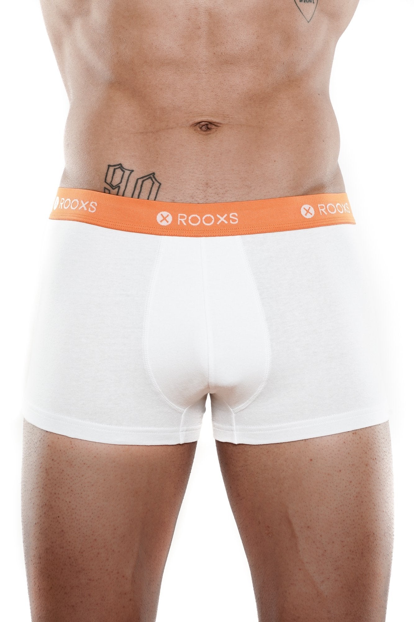 boxershorts weiß orange