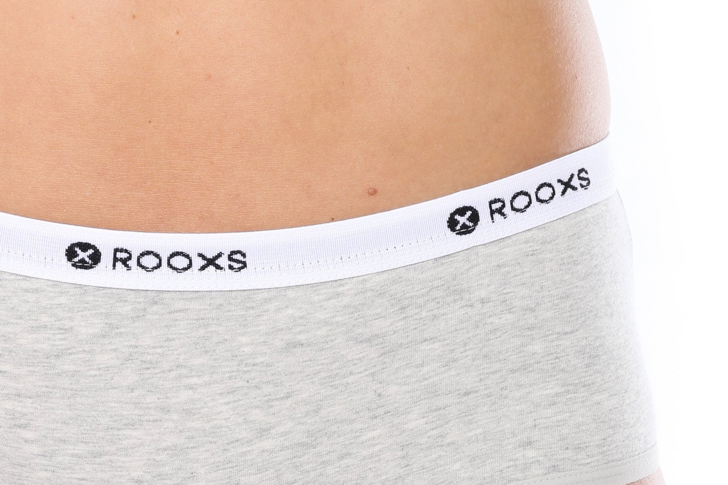 Rooxs Hipster Pantie Damen Frauen Unterwäsche Unterhosen Slip Baumwolle Grau