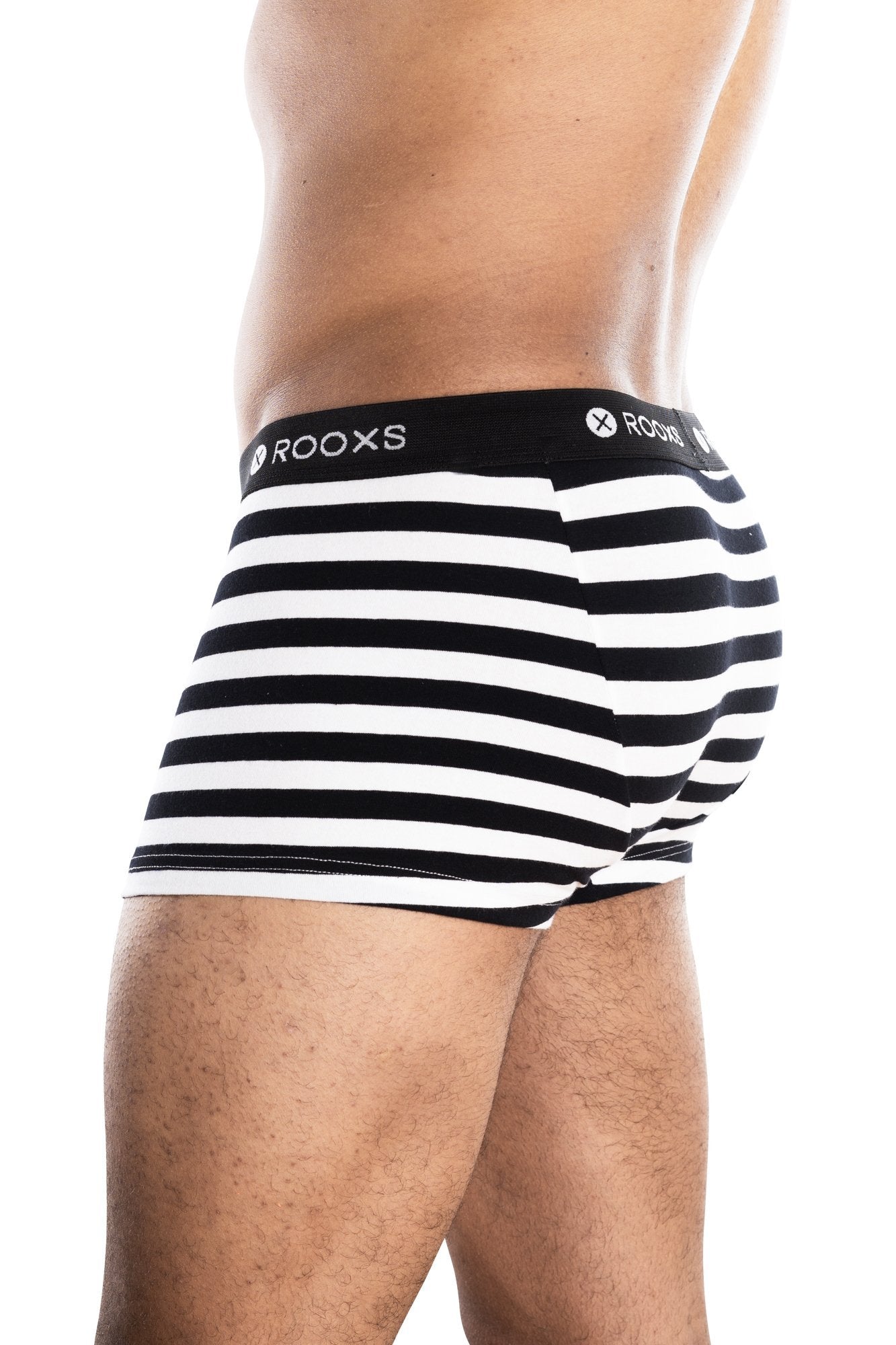 Boxershorts Schwarz Weiß Streifen