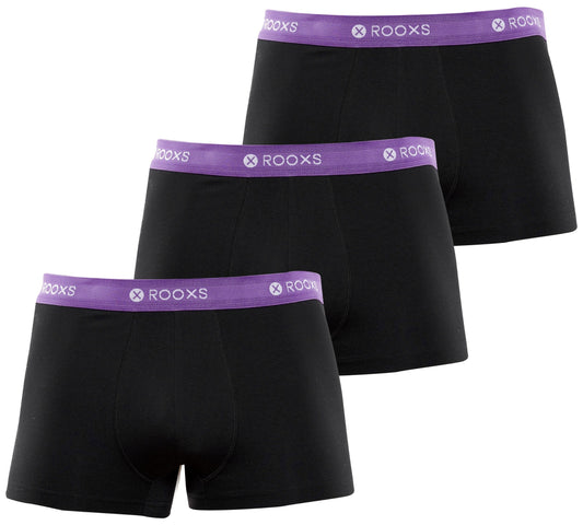 retroshorts schwarz lila