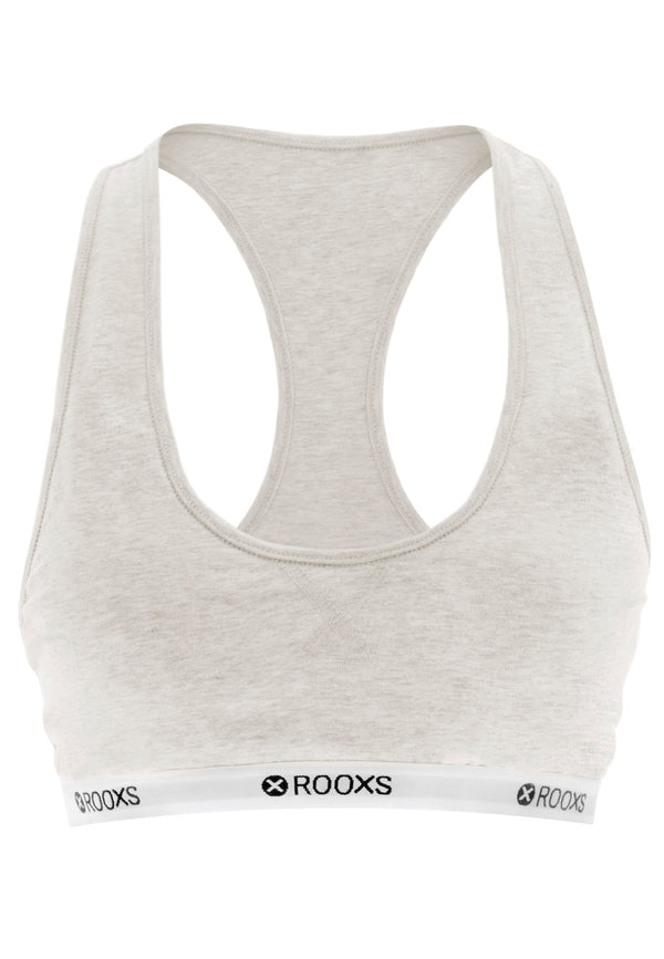 Damen Soft BH Bustier grau