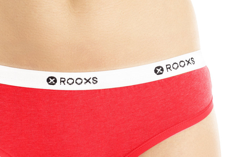 Rooxs String Tanga Damen Frauen Unterwäsche Unterhosen Slip Baumwolle Rot