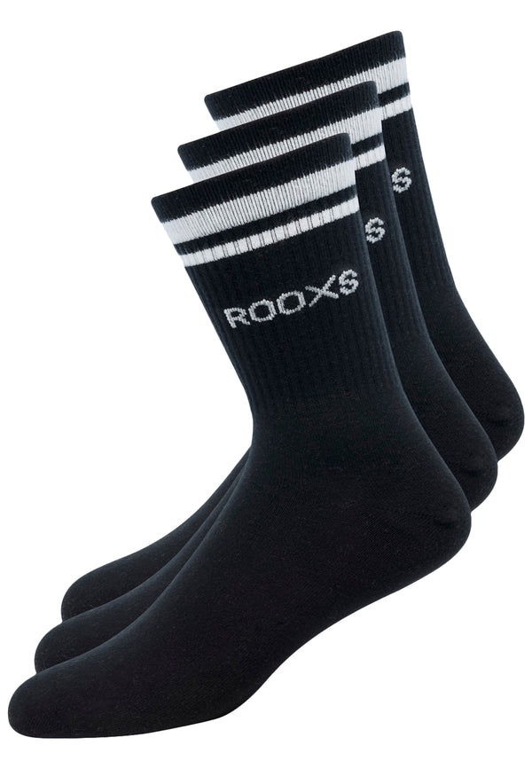 Retro Socken Herren & Damen (3x Paar) Tennissocken