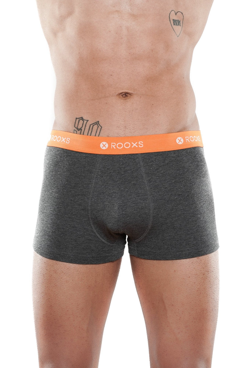 boxershorts grau orange