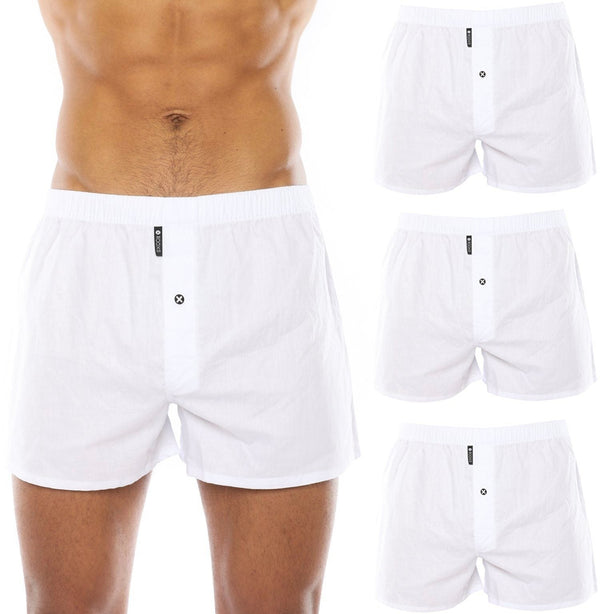 Rooxs Weite Boxershorts mit Eingriff (3er Pack) Unterhosen Männer