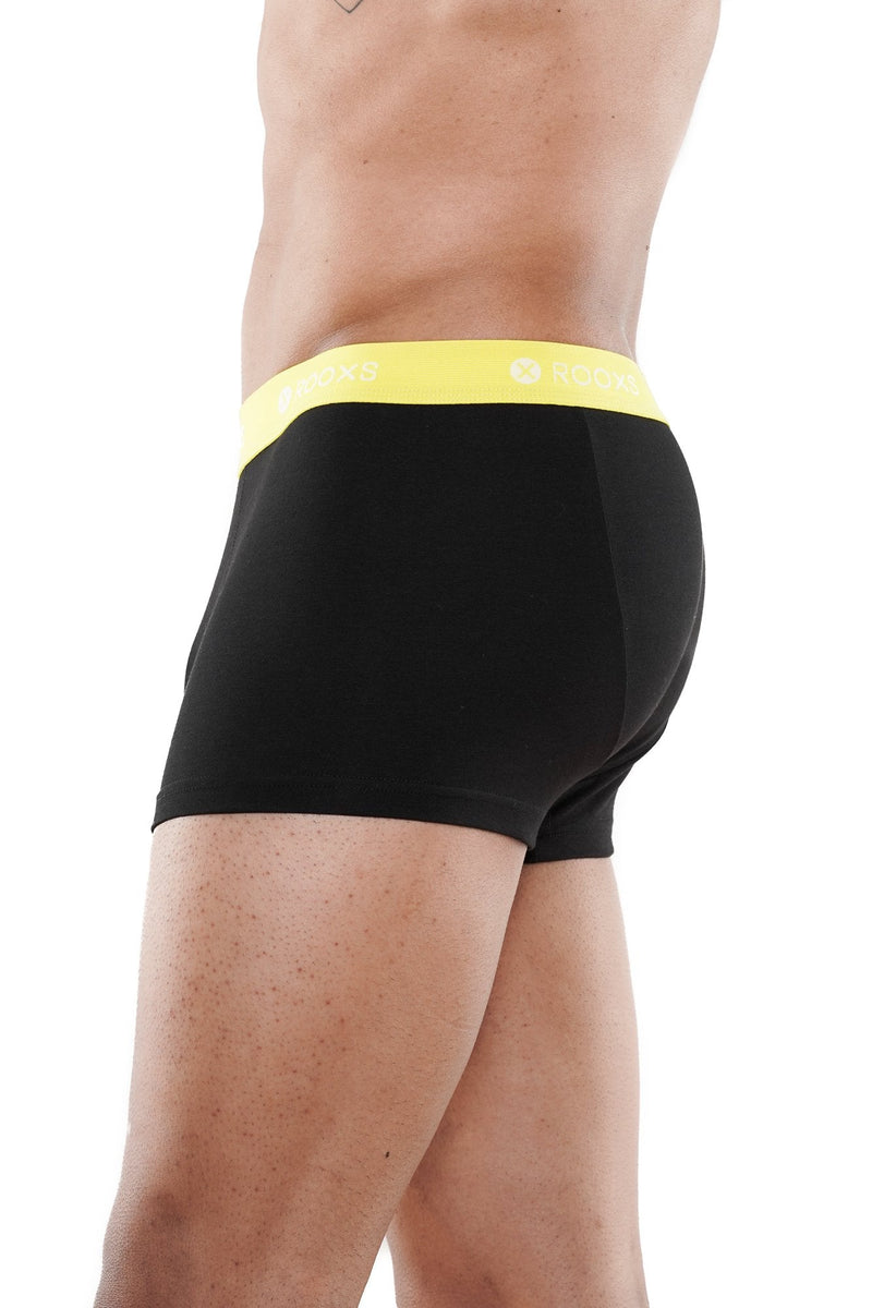 herren boxershorts schwarz gelb
