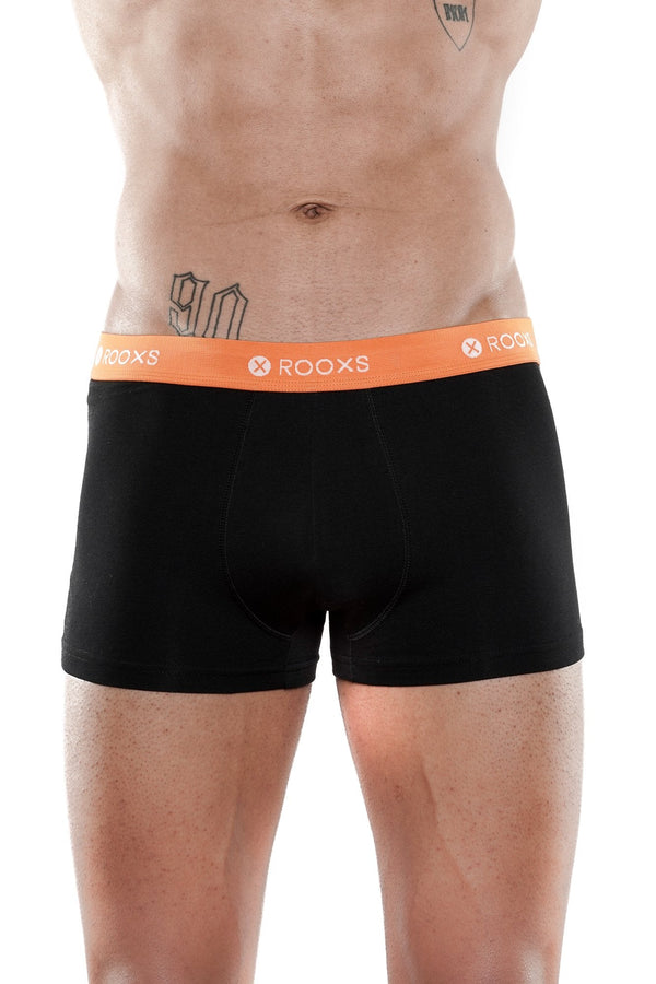 boxershorts schwarz orange
