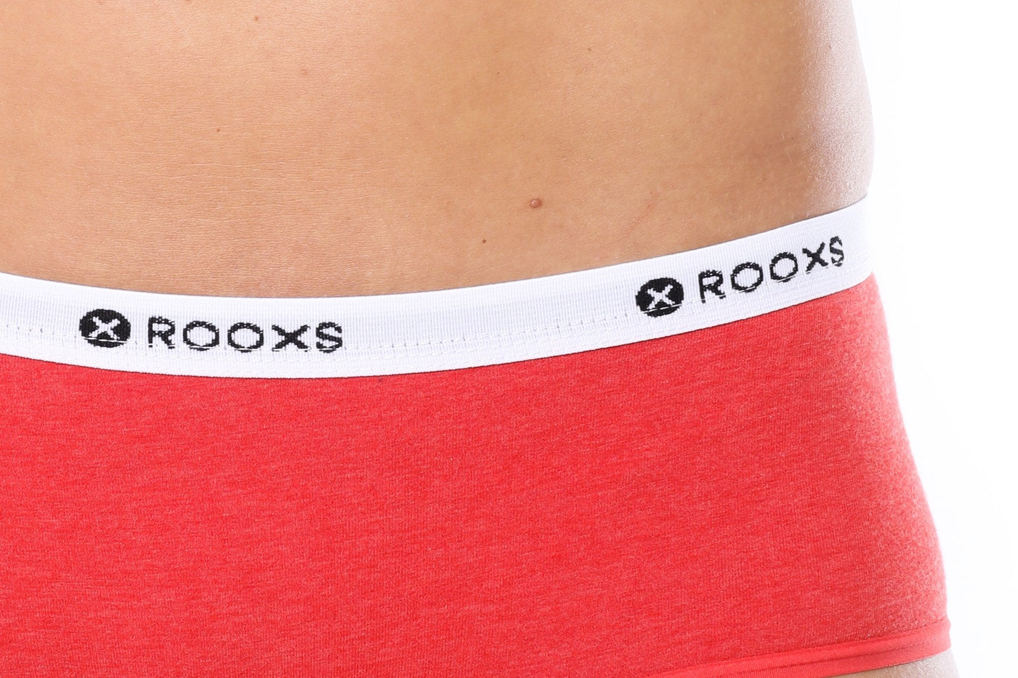 Rooxs Hipster Pantie Damen Frauen Unterwäsche Unterhosen Slip Baumwolle Rot