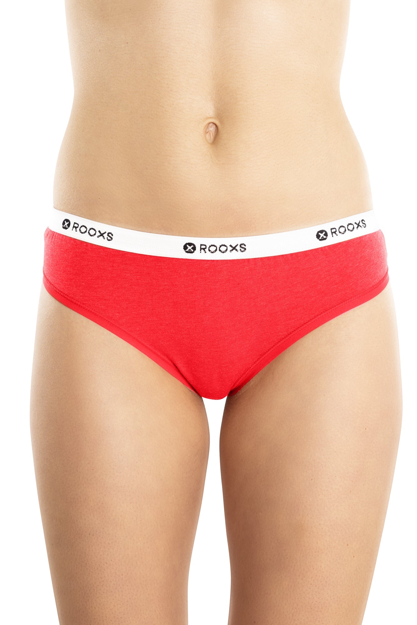 Rooxs String Tanga Damen Frauen Unterwäsche Unterhosen Slip Baumwolle Rot