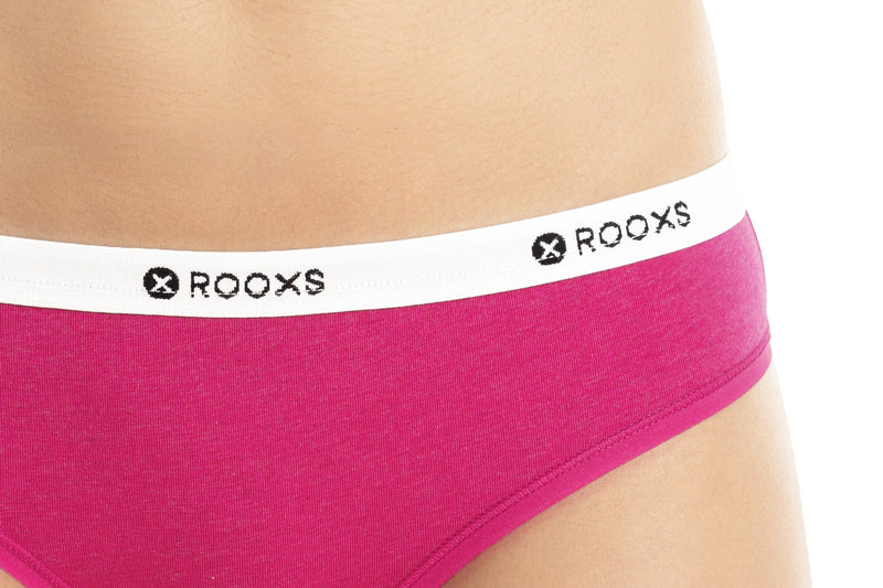 Rooxs String Tanga Damen Frauen Unterwäsche Unterhosen Slip Baumwolle Pink Rosa