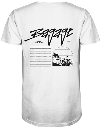 Bagage Unisex T-Shirt aus Bio-Baumwolle - Limited Edition mit Backprint