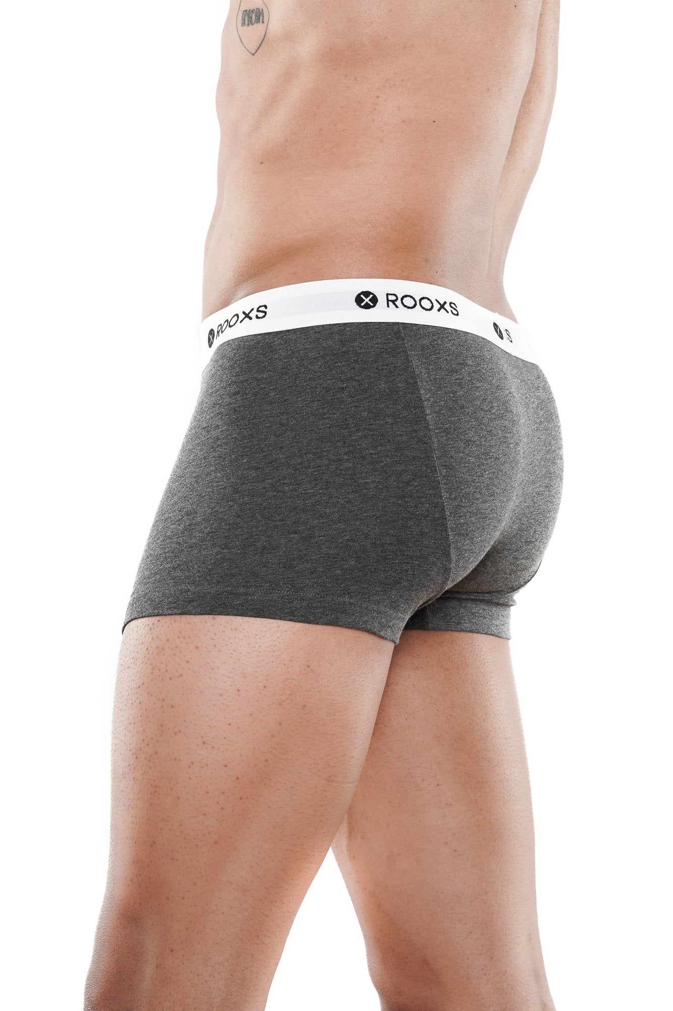  herren boxershorts grau weiss